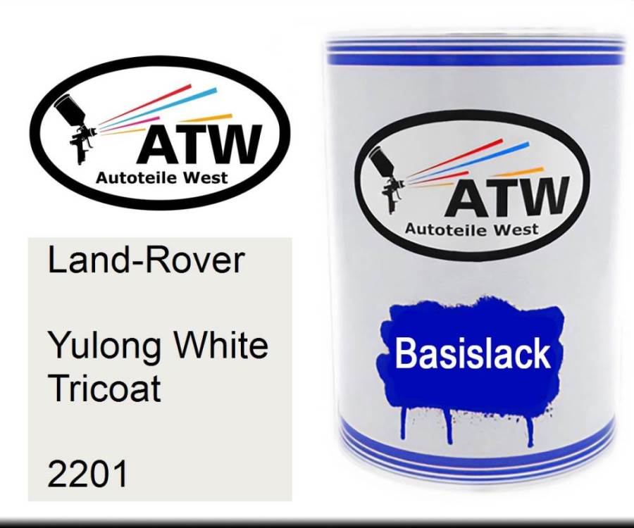 Land-Rover, Yulong White Tricoat, 2201: 500ml Lackdose, von ATW Autoteile West.